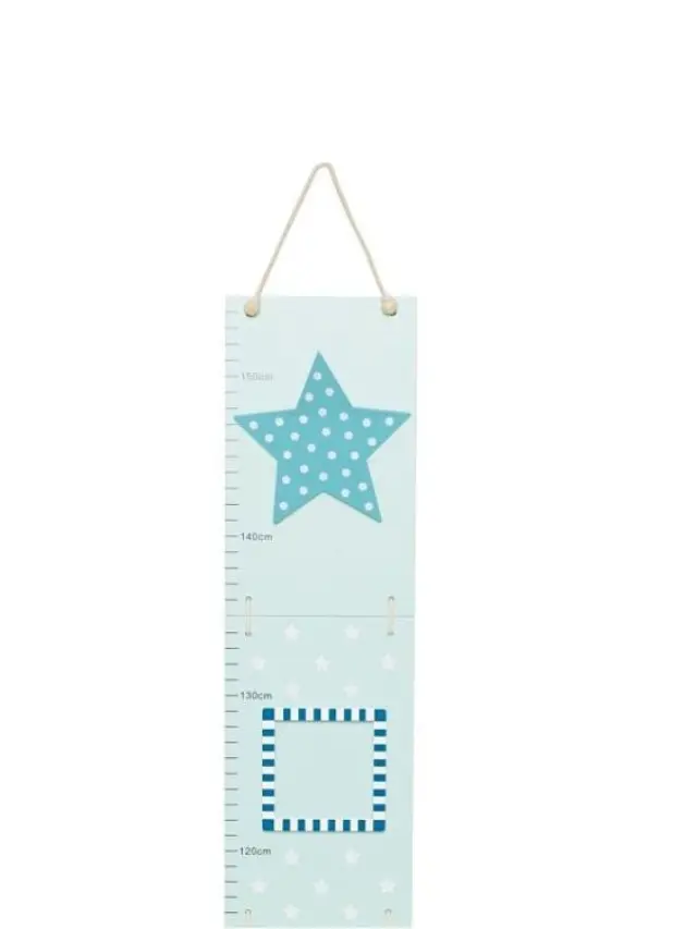 JABADABADO Ξύλινος μετρητής ύψους Blue Star ΠΟΛΥΧΡΩΜΟ - One Size