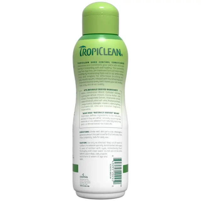 Tropiclean Shed Control Μαλακτικό Σκύλου & Γάτας 592ml Μονόχρωμο 2