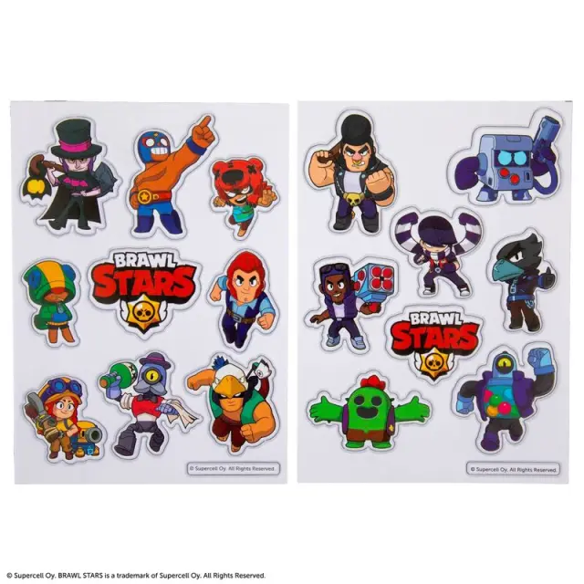 Σετ 10 τεμ στίκερς Puffy Stickers Brawl Stars