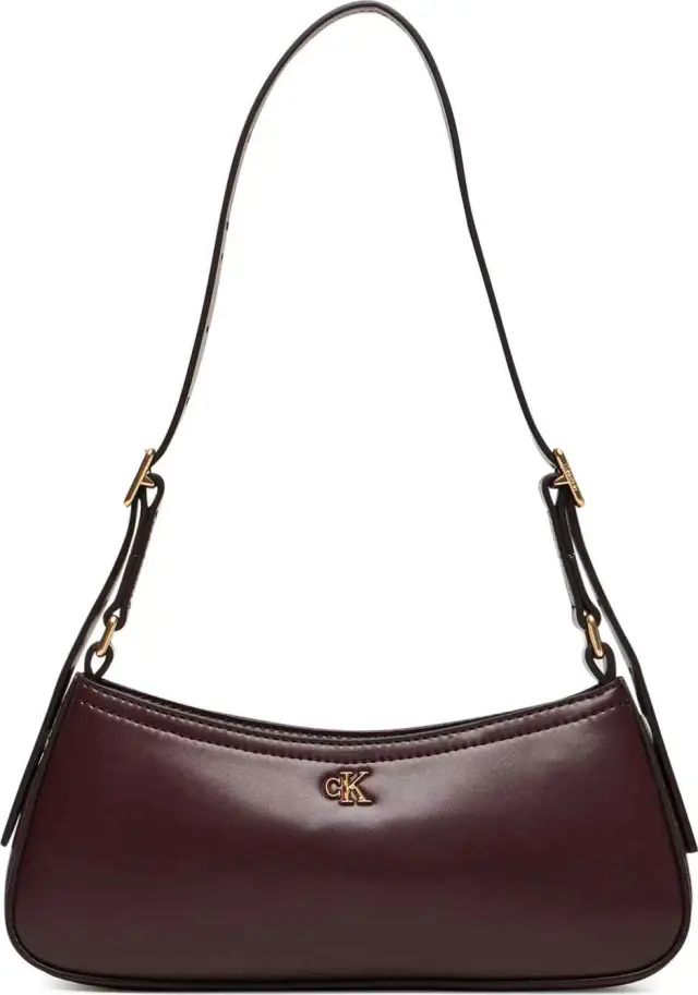 Calvin Klein Γυναικεία Μικρή Τσάντα Ώμου CK Small Shoulder Bag Μπορντό
