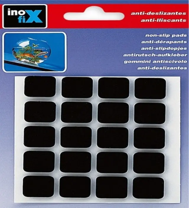 ΤΣΟΧΑΚΙΑ ΕΠΙΠΛΩΝ ΤΕΤΡΑΓΩΝΑ ΑΥΤΟΚΟΛΛΗΤΑ INOFIX 4030 3x17x17MM 20 ΤΕΜΑΧΙΑ ΜΑΥΡΑ 2