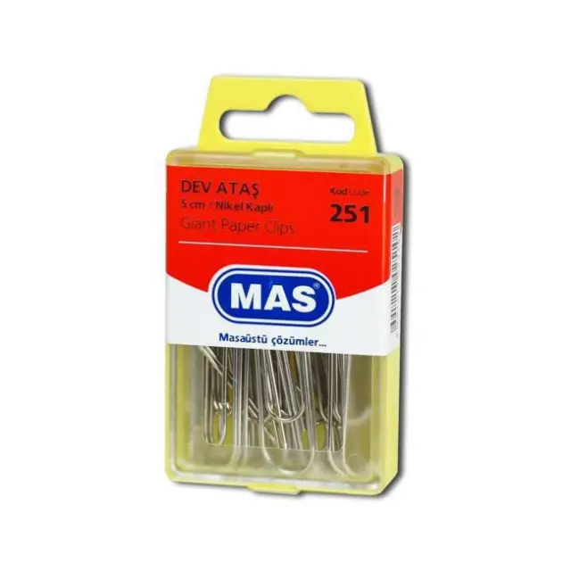MAS Συνδετήρες Ανοξείδωτοι No5 /25 τεμ. (251)