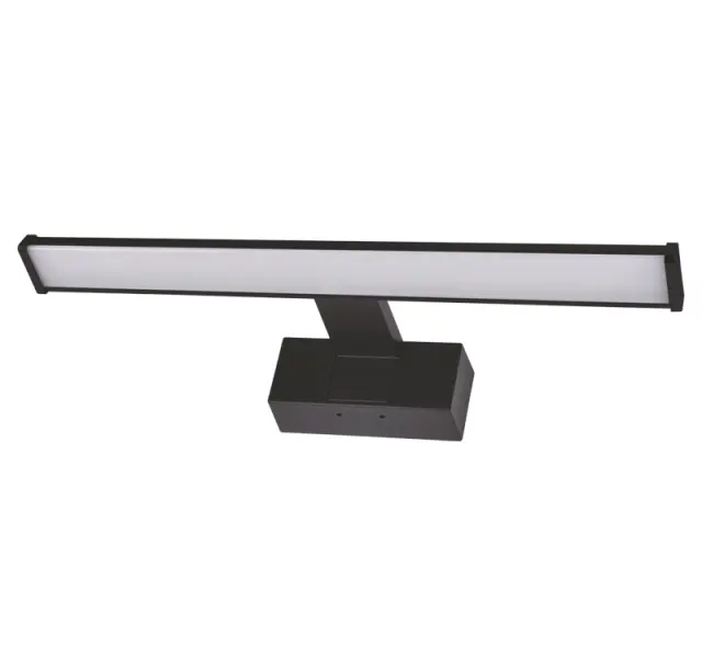 ΦΩΤΙΣΤΙΚΟ LED ΛΟΥΤΡΟΥ ΑΛΟΥΜ.&PC 40cm 8W IP44 4000K ΜΑΥΡΟ ΜΕ ΒΑΣΗ
