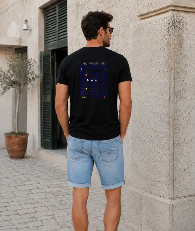 T-shirt Noshame® Μαύρο με τύπωμα - 162615 - XXL