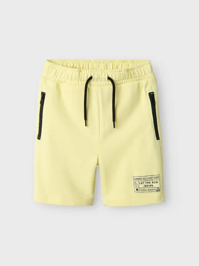 Name It Σορτς αγορίστικο πλεκτό Πράσινο NKMFAVNE SWEAT SHORTS UNB - 13241250 3