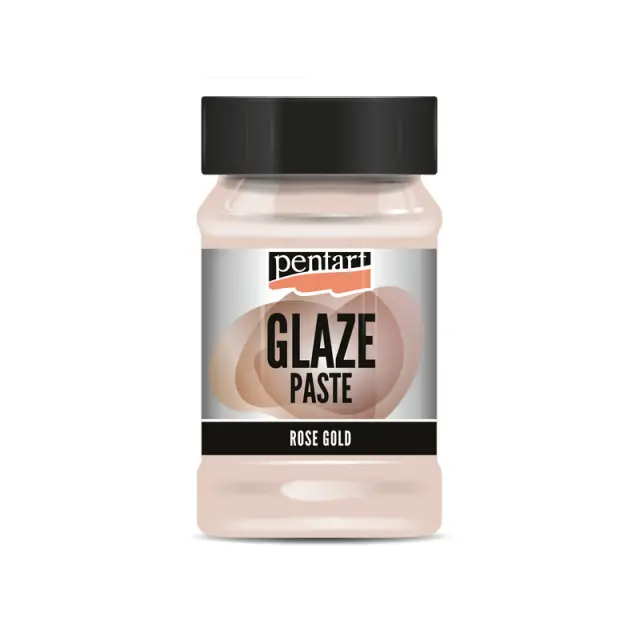 Glaze paste Pentart, Ροζ χρυσό, 100ml