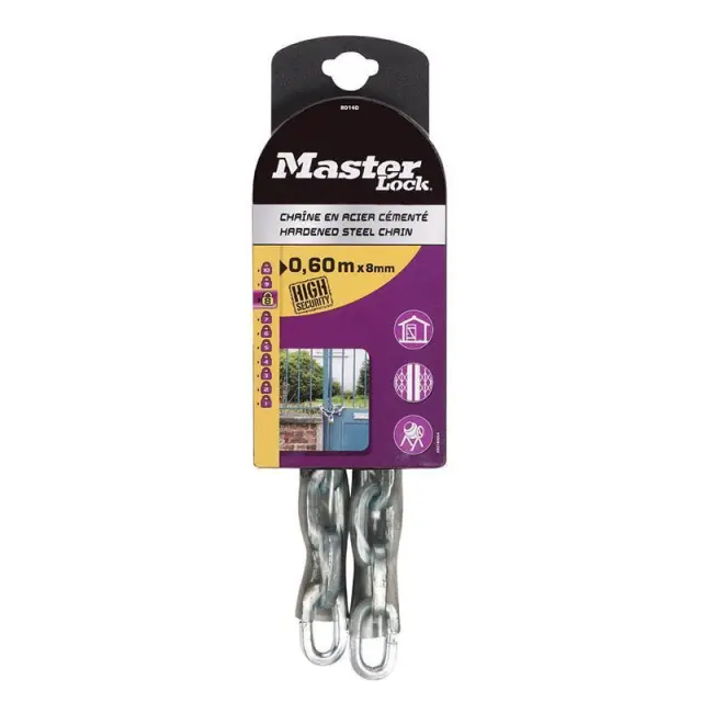 Master Lock 8012EURD - Ατσάλινη αλυσίδα με κάλυμμα βινυλίου 1,50m Φ6mm