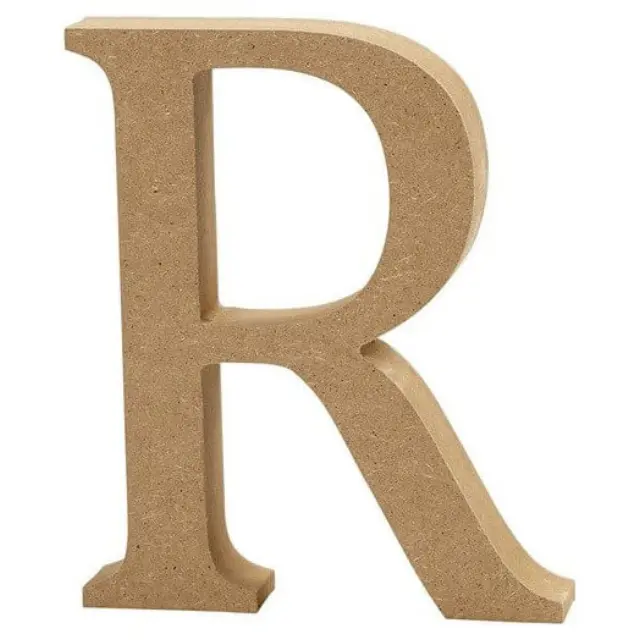 Γράμμα βάσης Mdf 13cm, πάχος 2cm - R