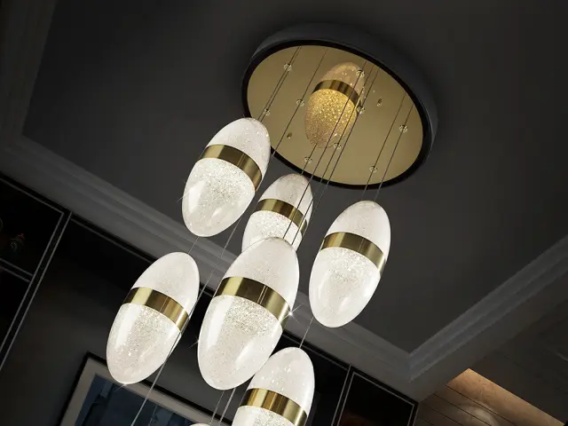 Garden 9L 305723 φωτιστικό κρεμαστό Ø50 black/bronze Bronze Μαύρο 3