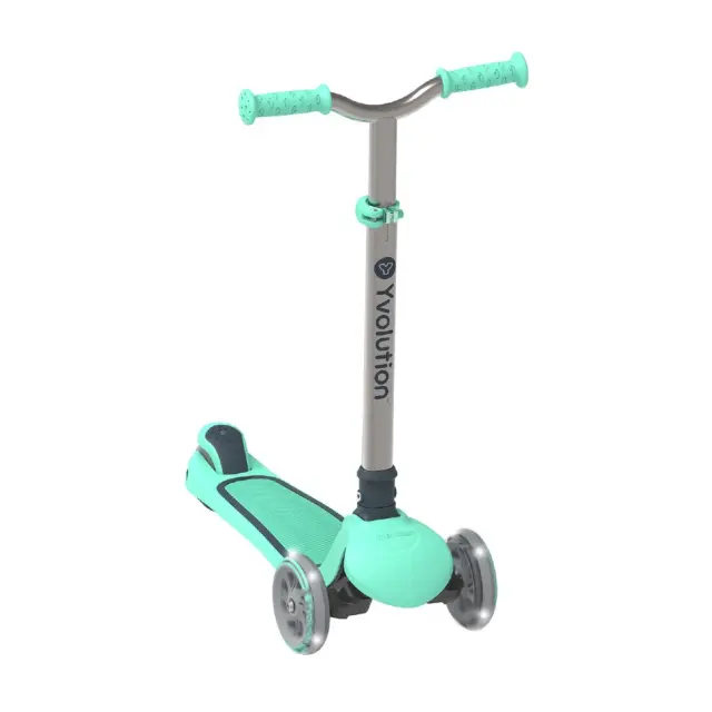 Yvolution Glider Air Metal Green Scooter - Πράσινο πατίνι για παιδιά με φωτιζόμενα ροδάκια