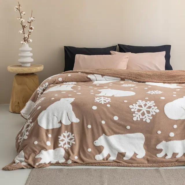 Κουβέρτα polo beige 160x220cm Palamaiki 9-140104-001-N