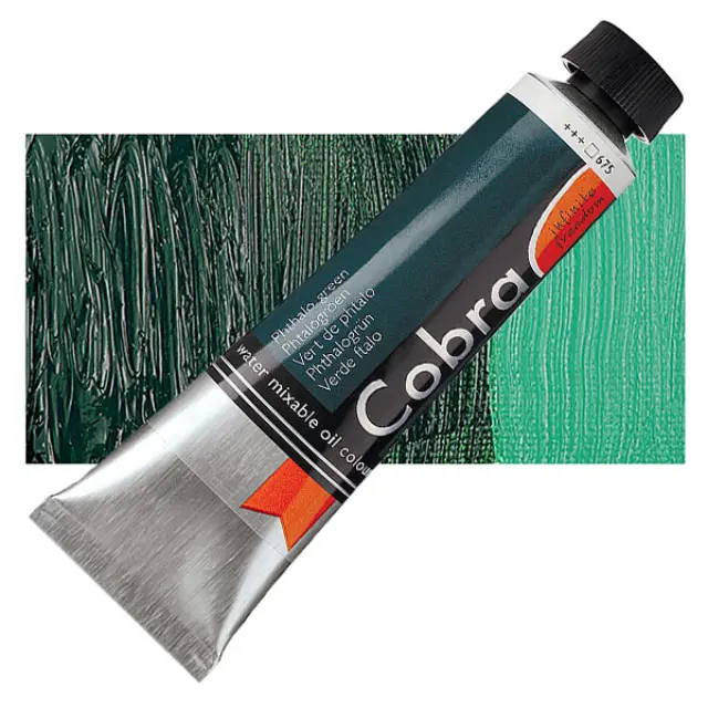 Λάδι Νερού Talens Cobra - 675 Phthalo Green - 40ml