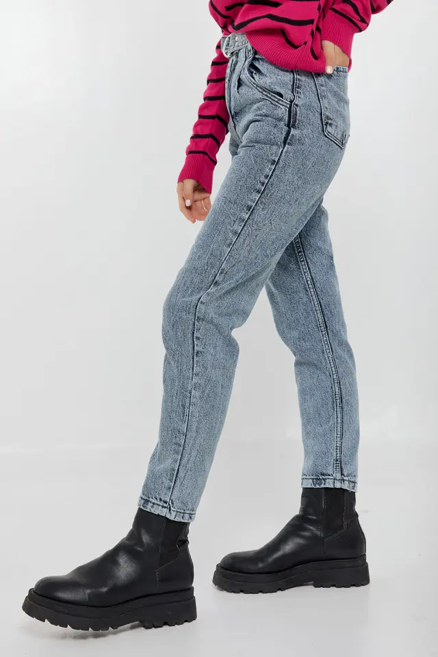 Παντελόνι Jean με Ζώνη Μπλέ 2
