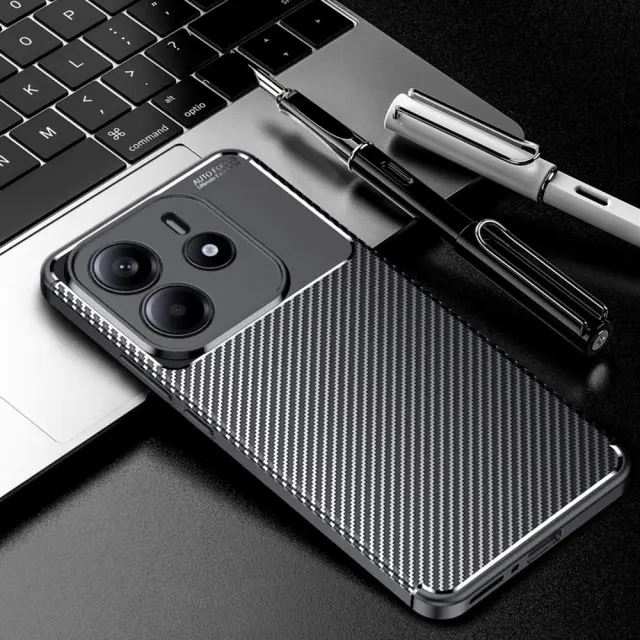 Techsuit® CarbonFiber Θήκη για Redmi Note 14 5G- Black 2