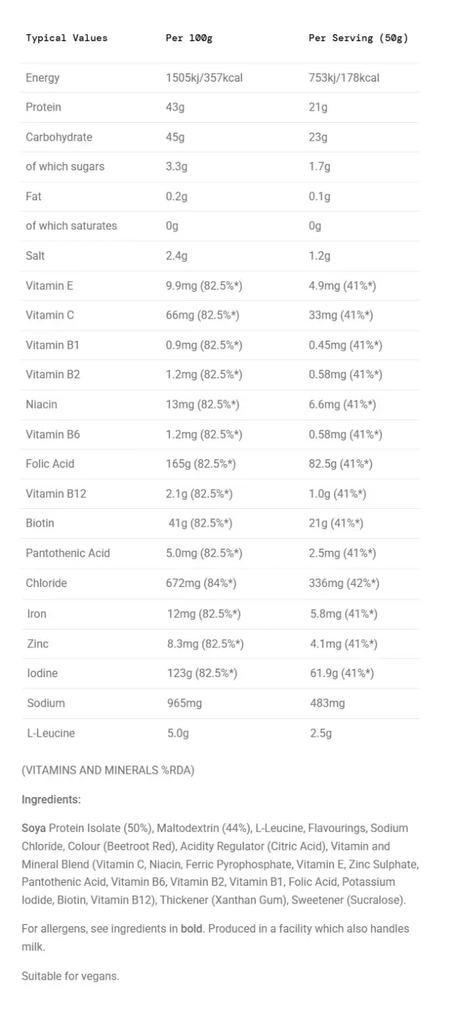 Science in Sport REGO Rapid Recovery Strawberry, 500 g 2