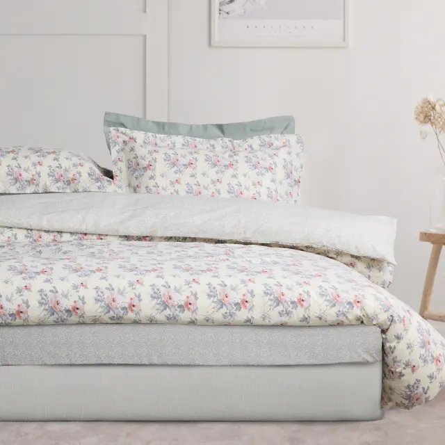 Σετ Σεντόνια 120x200+35 Μονά Casual Das Home 5442 Grey-Ivory Με Λάστιχο70% Βαμβάκι-30% Πολυέστερ