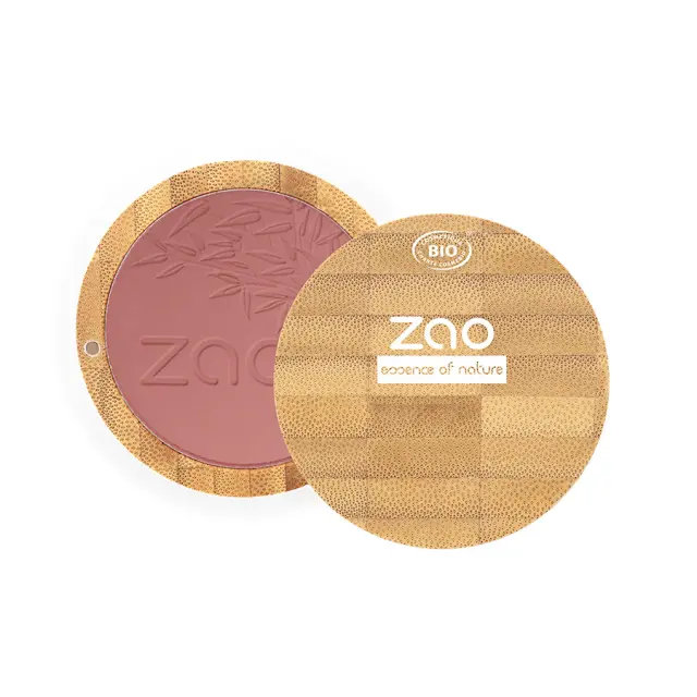 Zao Organic Compact Blush – Βιολογικό compact ρουζ με φυσικό, φωτεινό αποτέλεσμα - Zao 322 Brown Pink