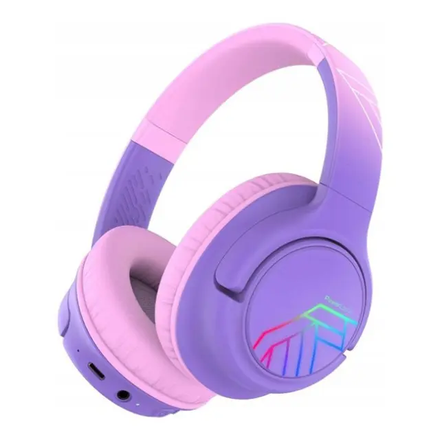 PowerLocus Headset Bobo LED AUX Purple (PL752921)