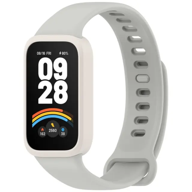Λουράκι για Xiaomi Smart Band 3/9 Active-Starlight/Grey OEM