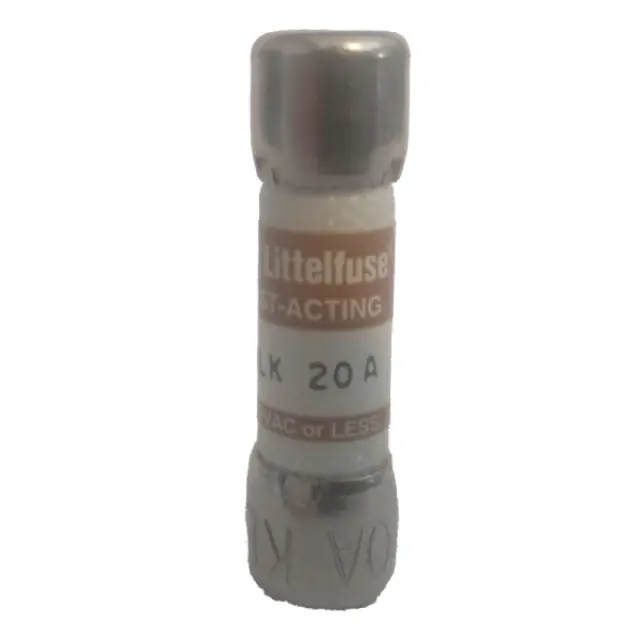 ORIGINAL Littelfuse KLK-20 KLK20 (20A) 20 Amp 600V Midget Fast Acting Fuse
