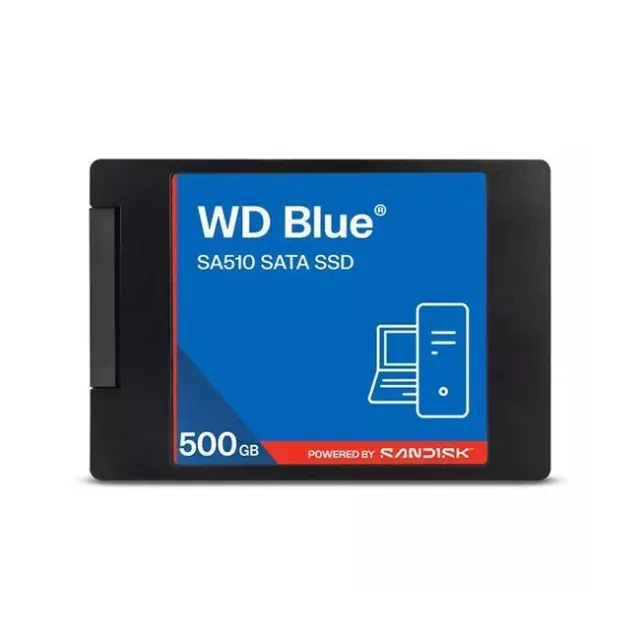 Western Digital Δίσκος SSD Blue 500GB Sata III (WDS500G5B0A-00LMP0)