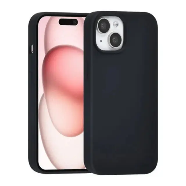 UNIQ iPhone 13 Back cover case - Premium Liquid silicone - Black