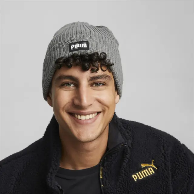 Puma Unisex Ribbed Classic Cuff Beanie Γκρι 024038-03 (Puma) - One Size