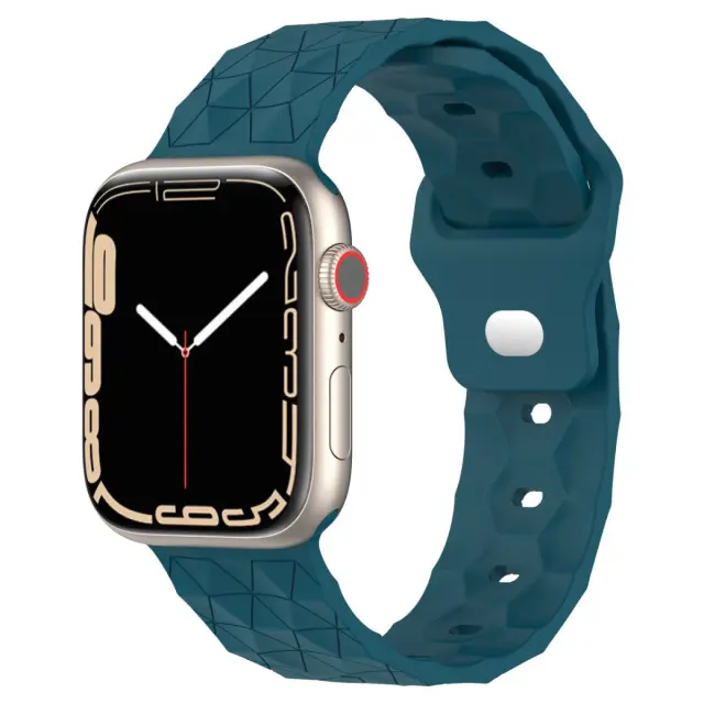 Footlball Texture Λουράκι για Applewatch 38/40/41/42(series 10/11/12)mm-Blue OEM