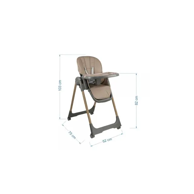 Καρέκλα Φαγητού Bebe Stars Milk Beige 866-182 3