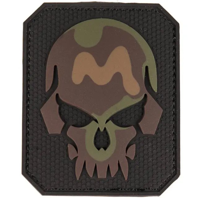 Mil-Tec Patch 3D Skull PVC Small Tarn-Σήμα Κρανίο Παραλλαγής - 04DT-DESERT TAN