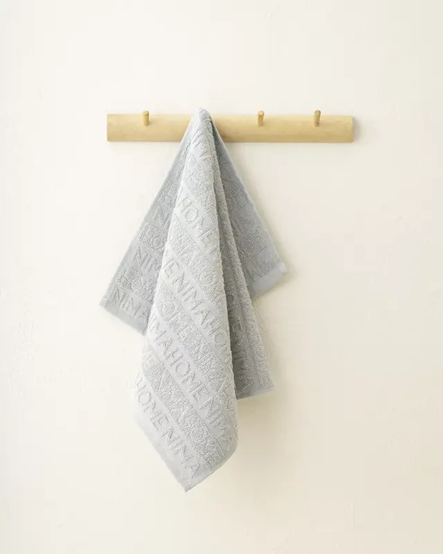 Nima Home Πετσέτα Κουζίνας 40x60 - Label Classy Gray Γκρι