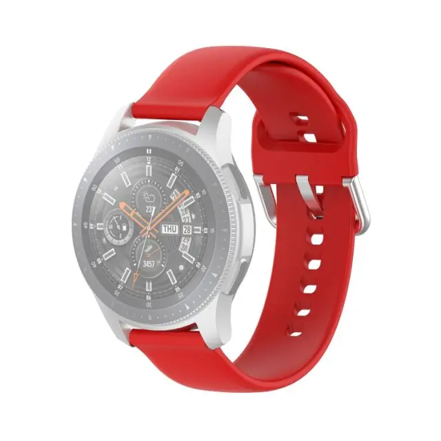 Silicone Band For Samsung Gear S3 46mm/ Pace/ Stratos/ Watch GT/ GT2 / GTR /Versa / Magic 2 (Fits all 22") Red Small OEM