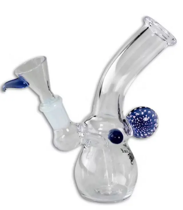 Black Leaf Mini Bubbler Bong