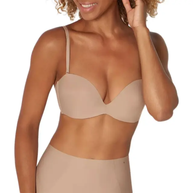 Triumph Γυναικείο Strapless Σουτιέν Stepy Soft 01 WDP με Αποσπώμενες Τιράντες, Χρώμα Smooth Skin