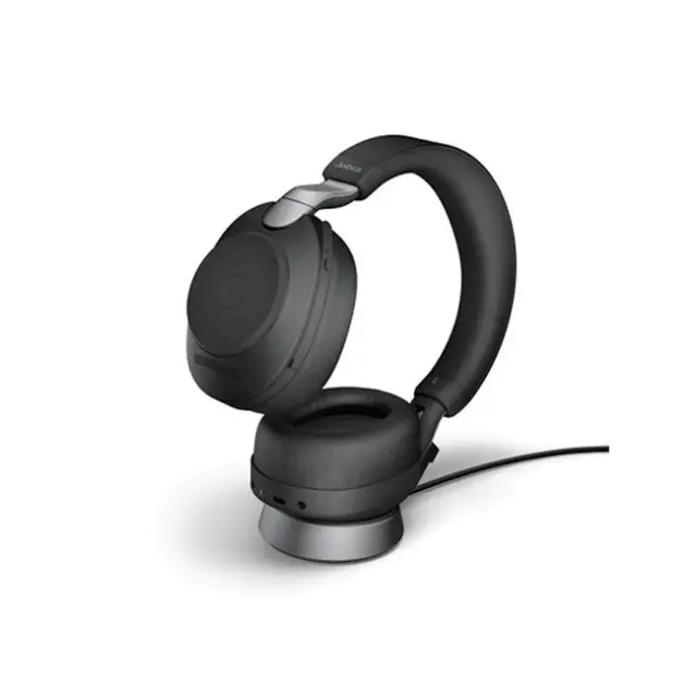 Jabra Multimedia Headset Evolve2 75 MS Stereo With Charging Stand Link380a Black (27599-999-999) 2