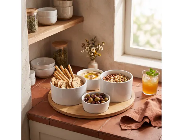 Σετ Σερβιρίσματος Secret de Gourmet με 4 μπωλ και δίσκο - 5 τεμάχια 188411