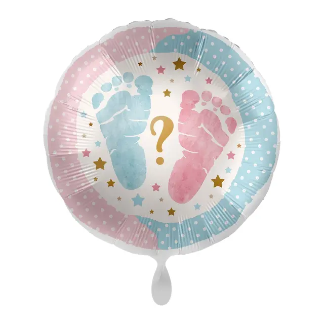 Μπαλόνι Φοιλ 17 Footprints / 43 εκ - Gender Reveal