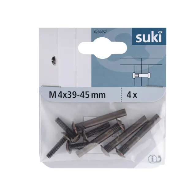 Βίδα Σύνδεσης M4x39-45mm Γυαλισμένη 2