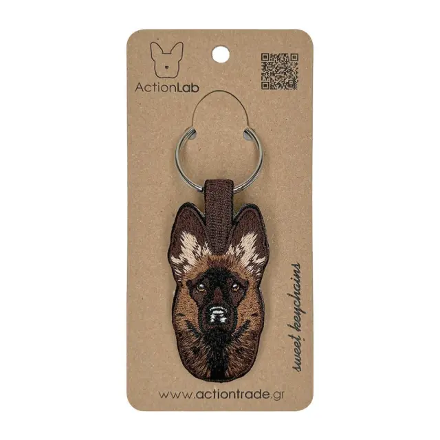 ActionLab Κεντητό Μπρελόκ Malinois Μονόχρωμο