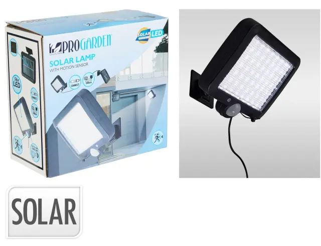 Ηλιακό φωτιστικο LED με αισθητήρα κίνησης PIR,και διαστάσεις 15x11cm - Black DX9954160