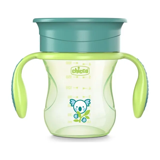 Chicco Παιδικό Ποτηράκι "Perfect" από Πλαστικό Πράσινο 200ml για 12m+