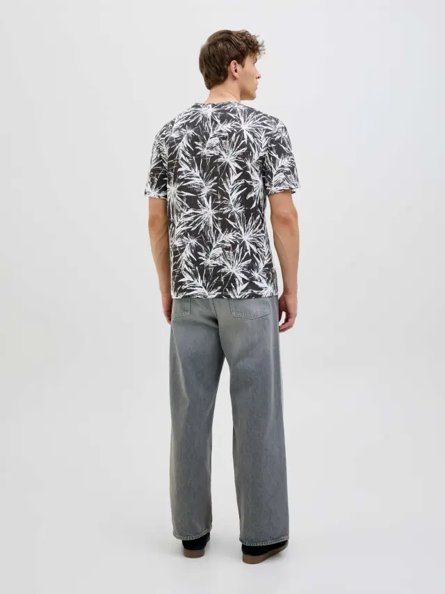JJEBRYAN AOP TEE S/S O-NECK SN Black 3