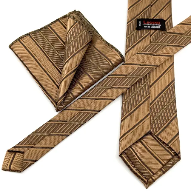 Ταμπά Σχεδιαστική Γραβάτα Microfiber Σετ με Μαντήλι Σχέδιο 268 3