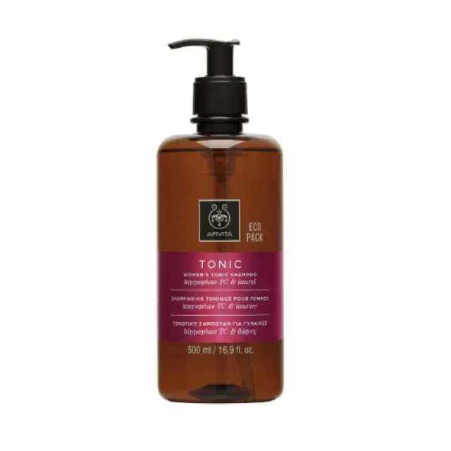 Apivita Women's Tonic Shampoo, Τονωτικό Σαμπουάν κατά της Τριχόπτωσης για Γυναίκες Ecopack, 500ml 3