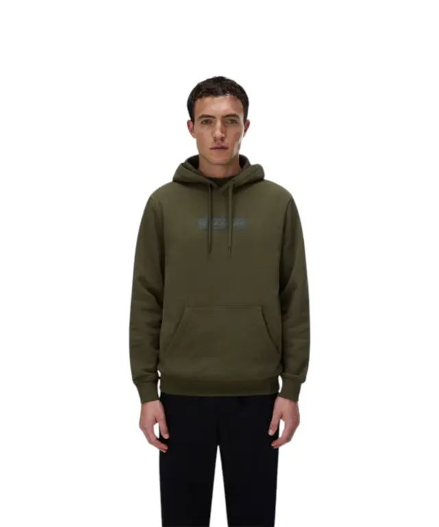 Napapijri - Ανδρικό Φούτερ Με Κουκούλα B-Box Logo NP0A8BLT-G1F Πράσινο - S
