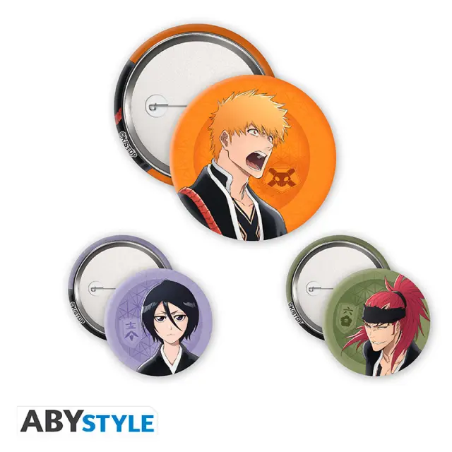 Κονκάρδες BLEACH TYBW - Badge Pack - Ichigo, Rukia, Renji 3τεμ (ABYACC581)