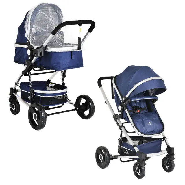 MONI - Baby stroller Gigi denim - 3800146235154