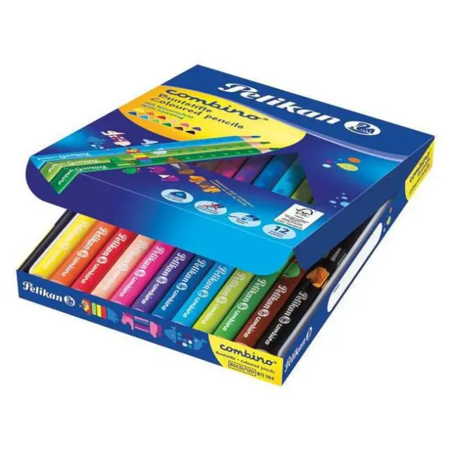 Pelikan Ξυλομπογιές Combino 12 χρώματα (811194) 2