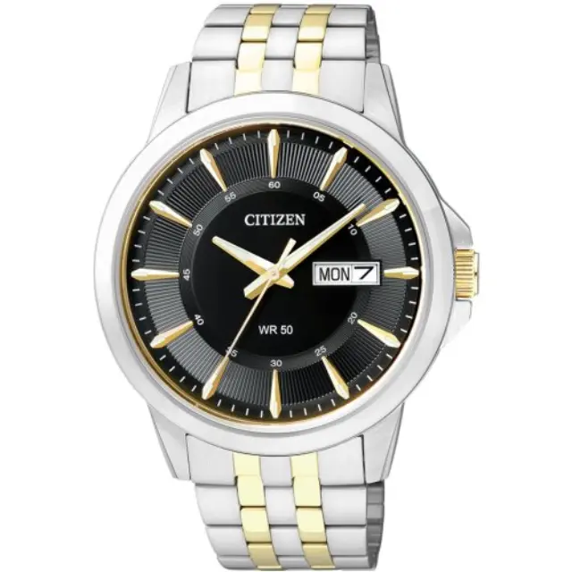 Citizen, Men's Watch, Silver / Gold Stainless Steel Bracelet BF2018-52EE