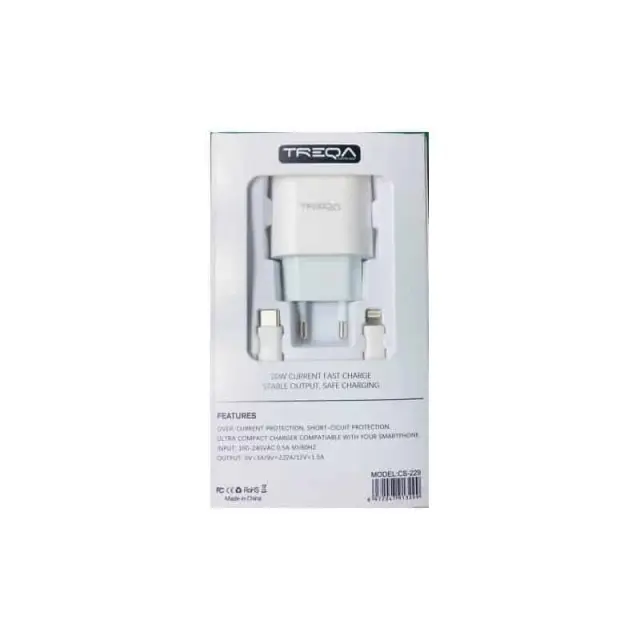 Treqa Φορτιστής Charger I Phone 20 W 2